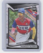 2022 Panini Elite Extra Edition #188 Francely Silverio Prime Numbers B #/60