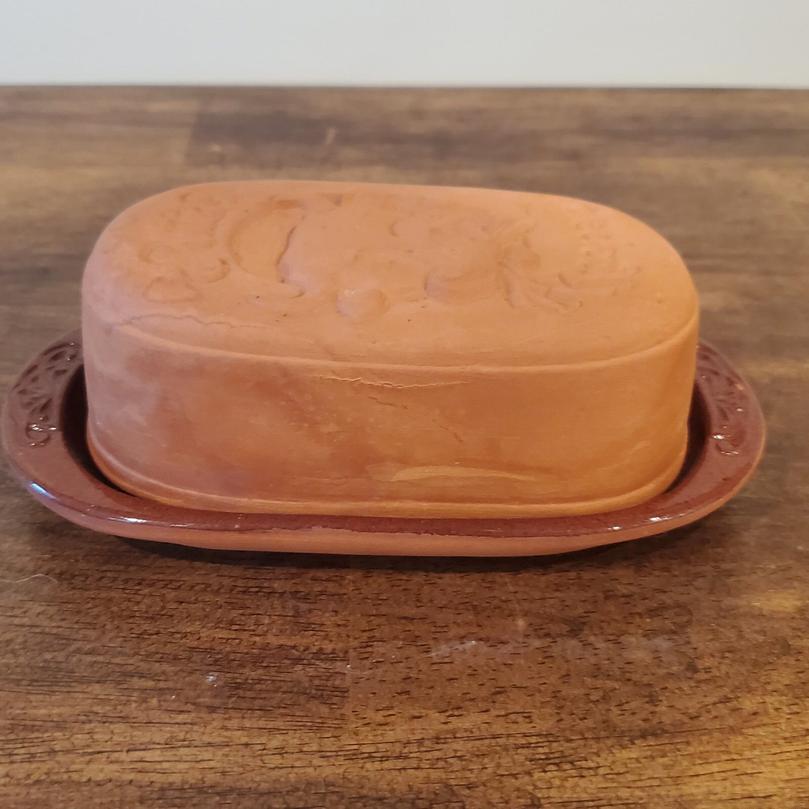 VTG Butter Keeper Dish Tray Lid Gourmet Topf USA 7” Happy Cow Margarine Stick