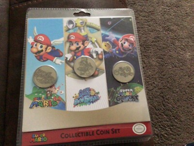 Official Nintendo Super Mario 3D All Stars Collectible Coin Set (3