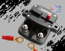 50 AMP IN-LINE POWER MARINE RATED CIRCUIT BREAKER REPLACES FUSE HOLDER 12V