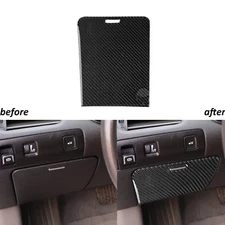 Real Carbon Fiber Driver Side Storage Box Panel Trim For Chevrolet Impala 14-20