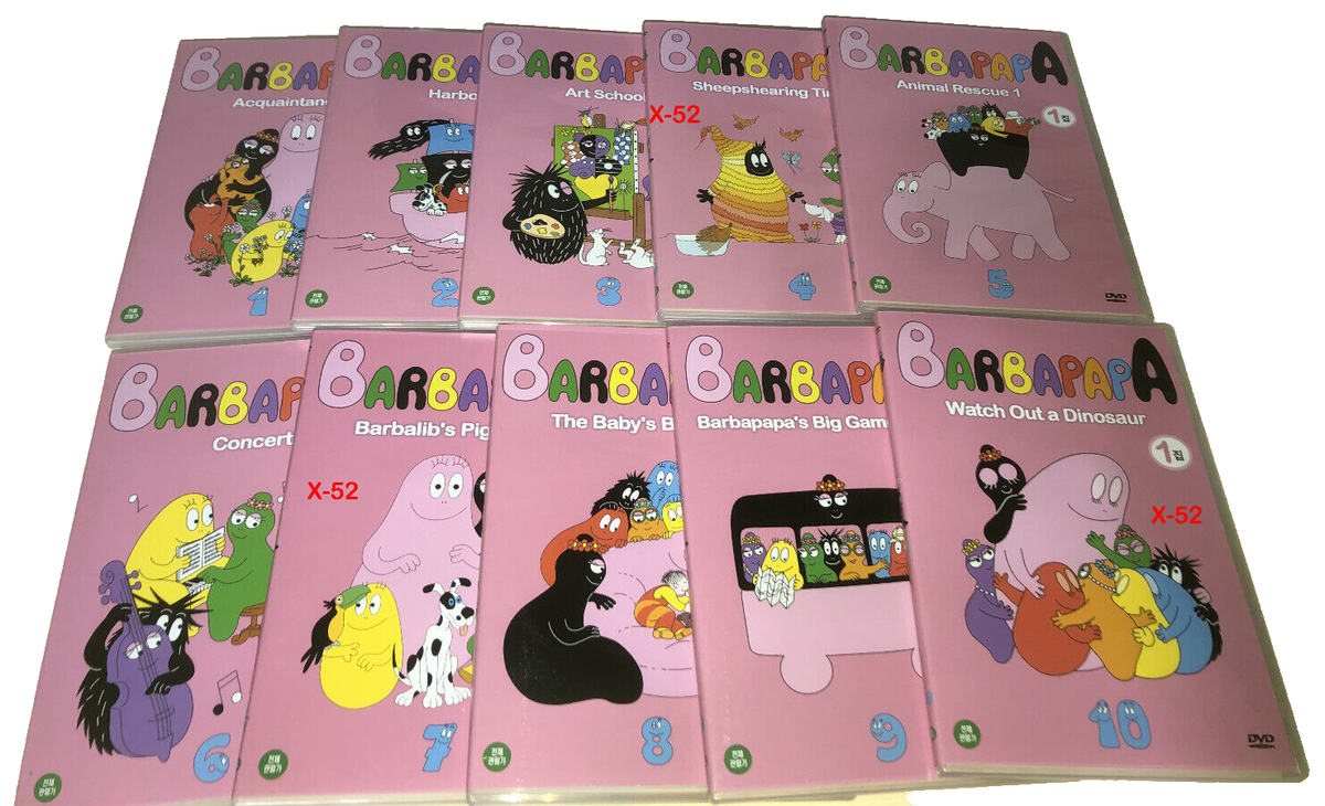 Barbapapa Pink Box 20 Disc Set 10 DVD 10 CD 75 shorts | eBay