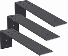 3 Pack 16 Inch Heavy Duty Solid Iron Steel Countertop Support Brackets