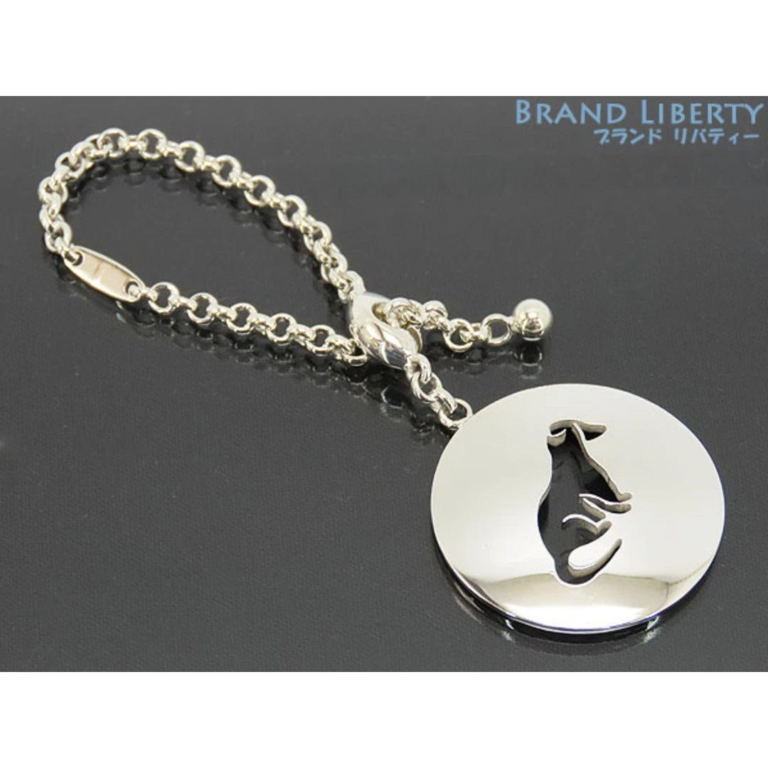 HERMÈS Hermes portachiavi vintage motivo cane portachiavi charm argento 925 AG925 usato0
