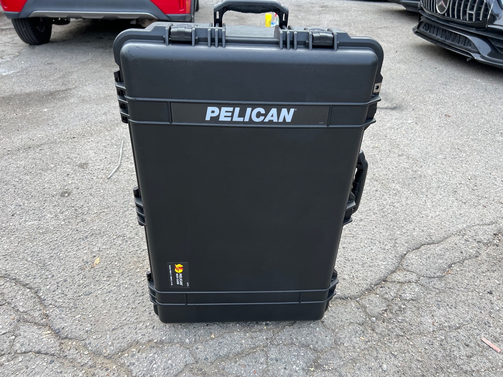 Pelican 1650 Protector Case Black Rolling Waterproof Great Condition Free Ship