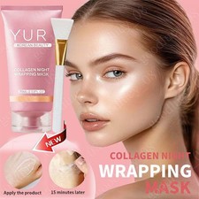 Yuri Korean Collagen Night Wrapping Mask 75ml Hydrating Sleeping Mask New In Box