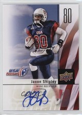 2011-12 Upper Deck USA Football Box Set Auto Jaxon Shipley #39 Auto 9b4
