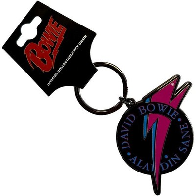 Gadget - David Bowie: David Bowie Keychain. Aladdin Sane -D- Rock Off
