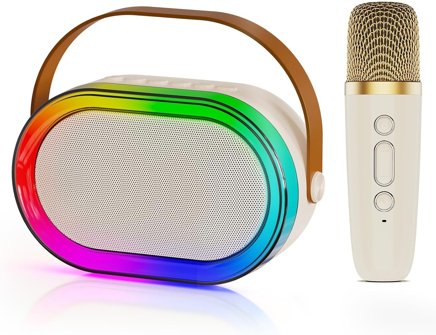 Portable Karaoke Machine Bluetooth Speaker Rechargeable Mini Size