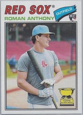 2026 Topps Heritage Roman Anthony Red Sox Image Variation Rookie SP Case Hit #86
