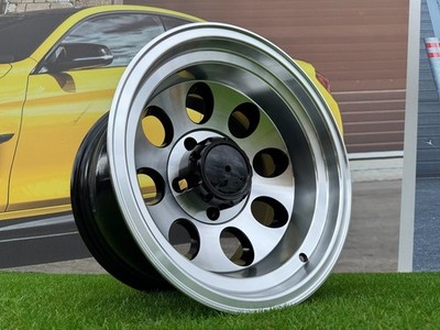 4X R16 Inch 5X139.7 Off-Road 4x4 Style Black Polished Wheels: Fits For 4Runner