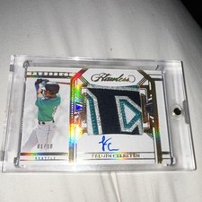 Panini 2024 Flawless Felnin Celesten Patch Auto Gold /10 Mariners PPA-29