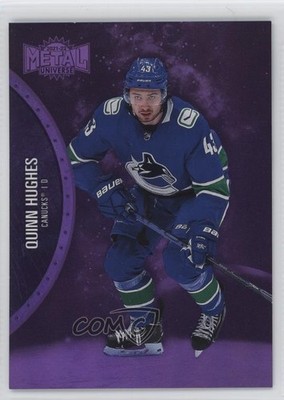 2021-22 Skybox Metal Universe Purple Spectrum /199 Quinn Hughes #49 1s92