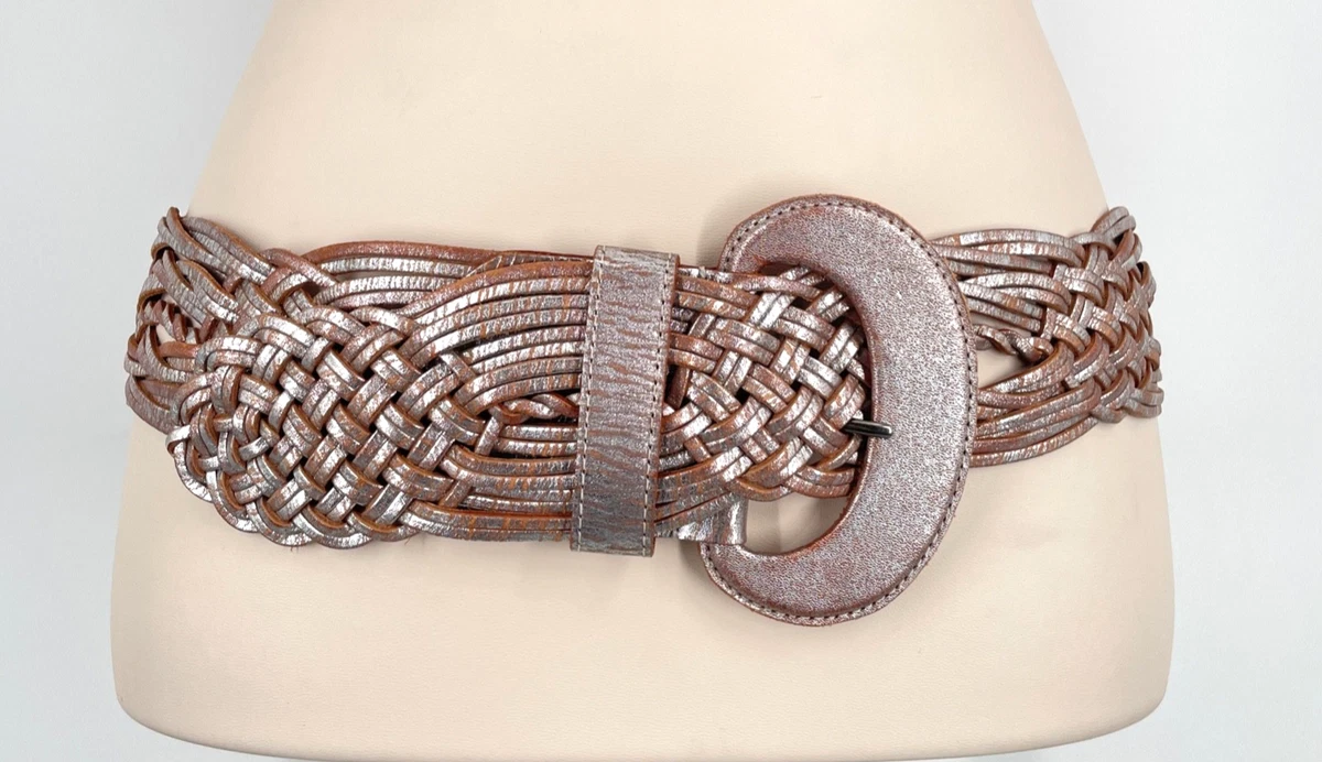 Linea Pelle Braided Belt Wide Belts for Women for sale | eBay display picture 3