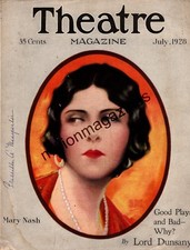 1928 Theatre July Cover only - Mary Nash