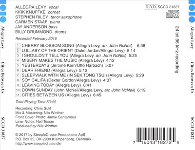 ALLEGRA LEVY - CITIES BETWEEN US NEW CD
