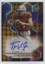 Tyler Van Dyke Bowman 2023 Gold Refractor /50 Auto