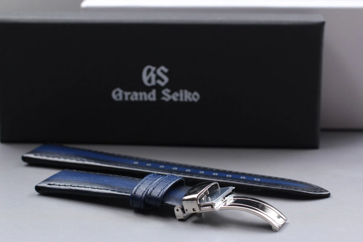 Grand Seiko ネイビー ラバーベルト　22ミリ Seiko Blue 22 mm Band Width Wristwatch Bands for sale | eBay