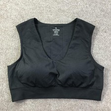 Tommie Copper Sports Bra Womens Large Black Copper Znergy Infused Athletic Top