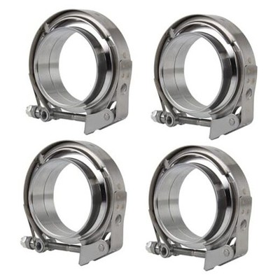 3'' 3 inch Quick Release V Band Clamp with Male Female Flanges 304 Stainless 