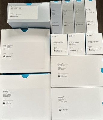 Coloplast Brava Ostomy Care Bundle Lot 39 Items New Barrier Strips Spray Wipes