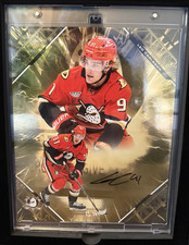 Fanatics Leo Carlsson Emanate Autographed Card 48/50 Anaheim Ducks