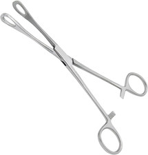 Body Piercing Forceps Kit Hemostat Sponge Clamp 7"/ 9.50" Straight/Curved, Serra