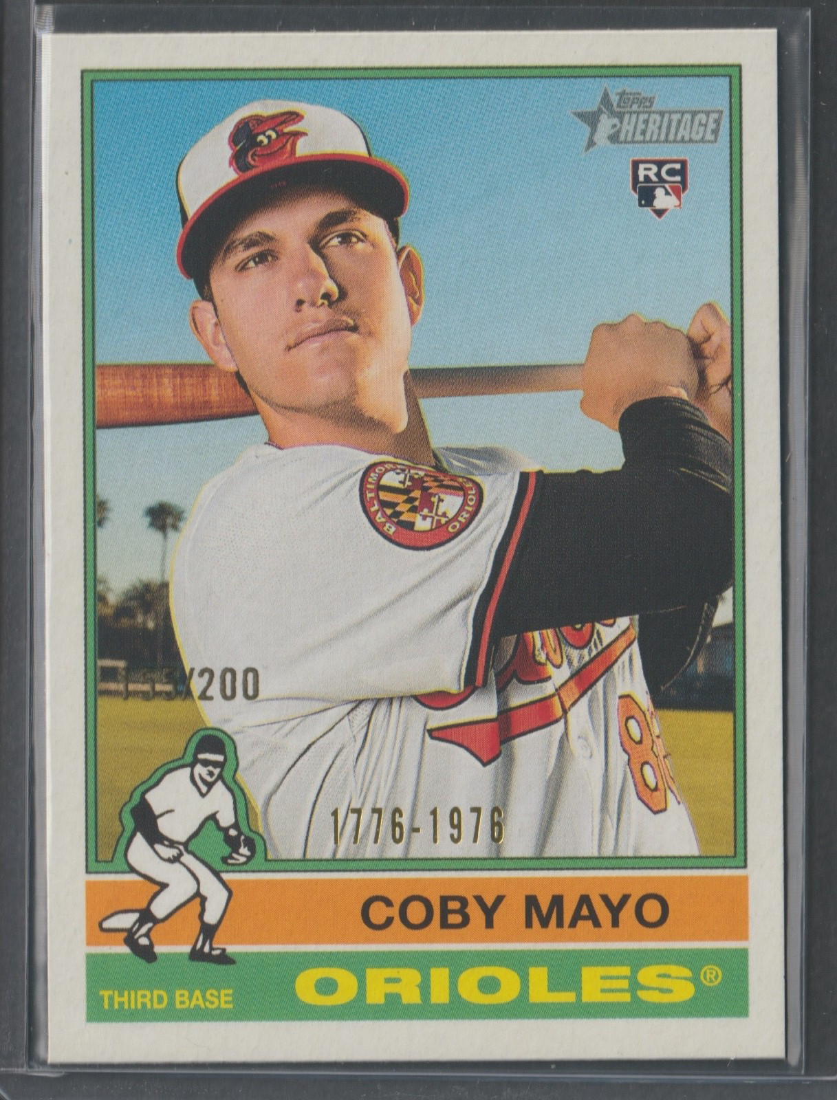 2025 Topps Heritage - Coby Mayo #340 Bicentennial /200 (RC)