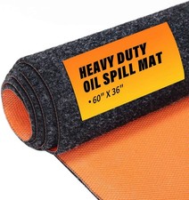 60" x 36" Heavy Duty Oil Spill Mat, Garage Floor Mat for Under Car, 1/4 Inch