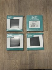 4x  Scolmore Click SCP311PW White Cover Plate 1G Twin