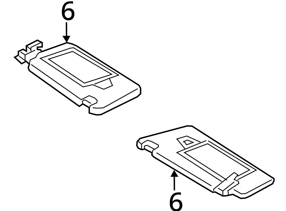 Espelho para-sol esquerdo cinza R5LZC driver Mercedes-benz E550 2011-2017 - Imagem 4 de 4
