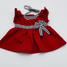 Build a Bear PATRIOTIC RED WHITE BLUE SUMMER DRESS 19
