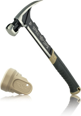 Tools Framing Hammer, 22 Oz, Rip Claw, Smooth Face, Soft Mallet Cap, Shock-Absor