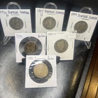 Barber Quarters lot of 6, date/mints,  90% silver   Great Dates