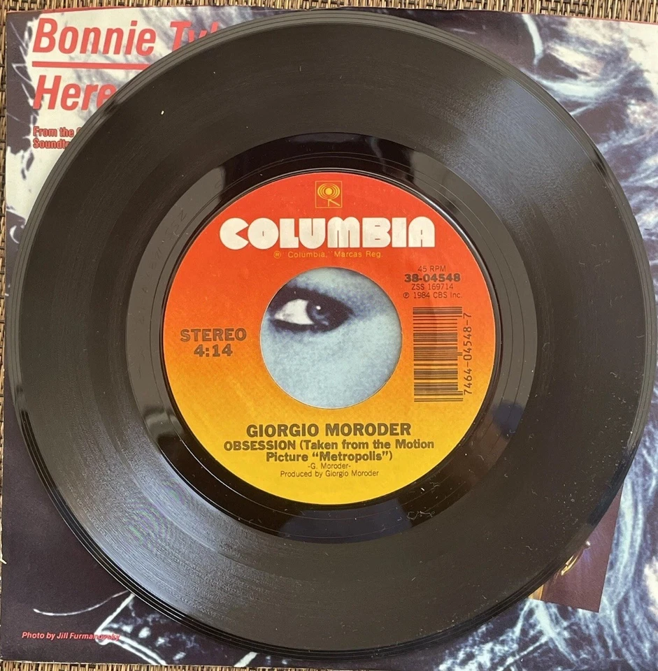 Bonnie Tyler - Here She Comes / Obsession - Columbia 38-04548 - M PS - Image 4 of 4