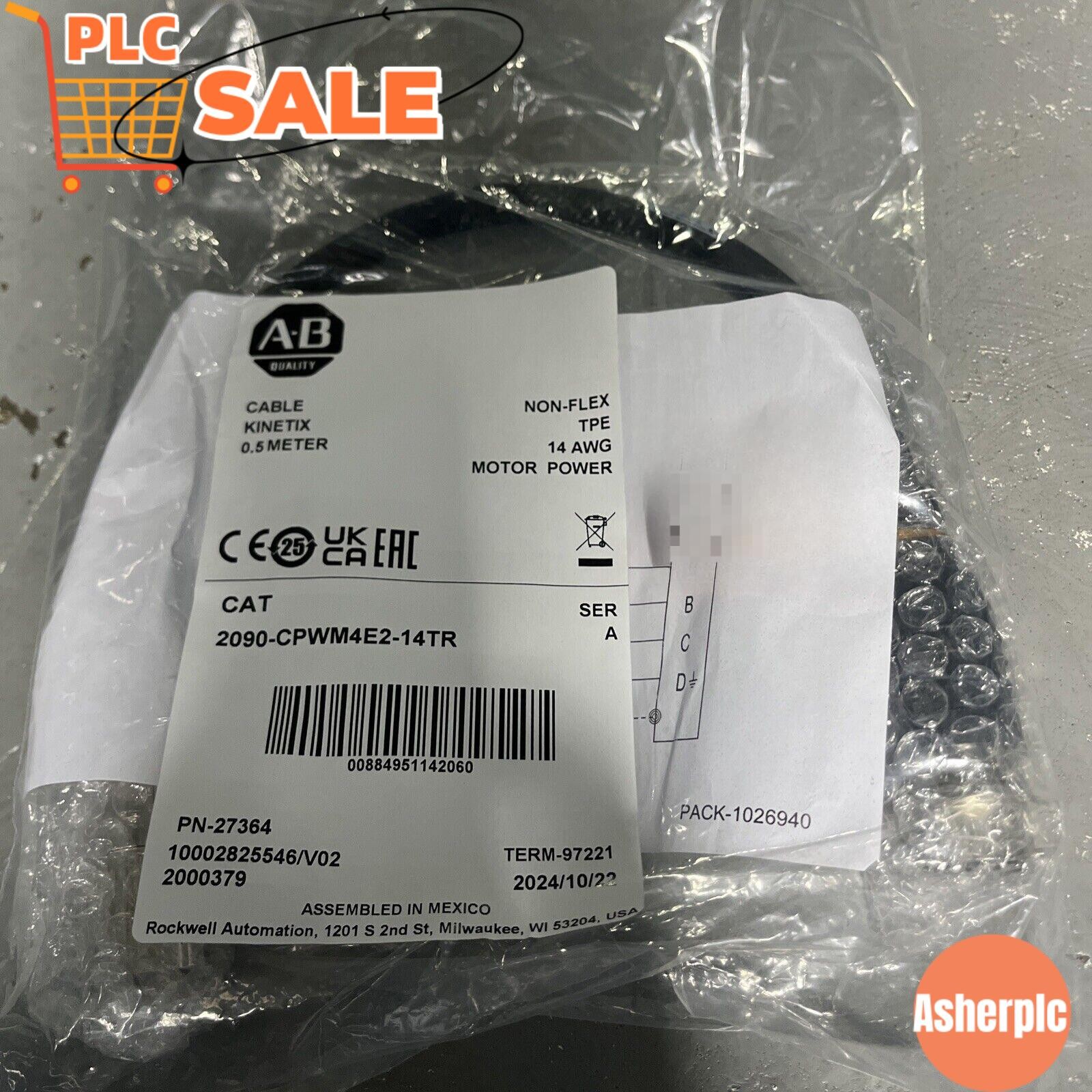 New Allen Bradley 2090-CPWM4E2-14TR Motor Power Transition Cable US Free Tax