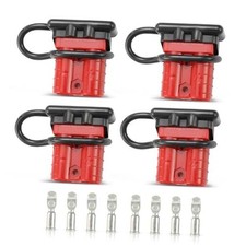 50A 6-10 Gauge Battery Quick Connect Disconnect Wire Harness 50A 4 Pack red