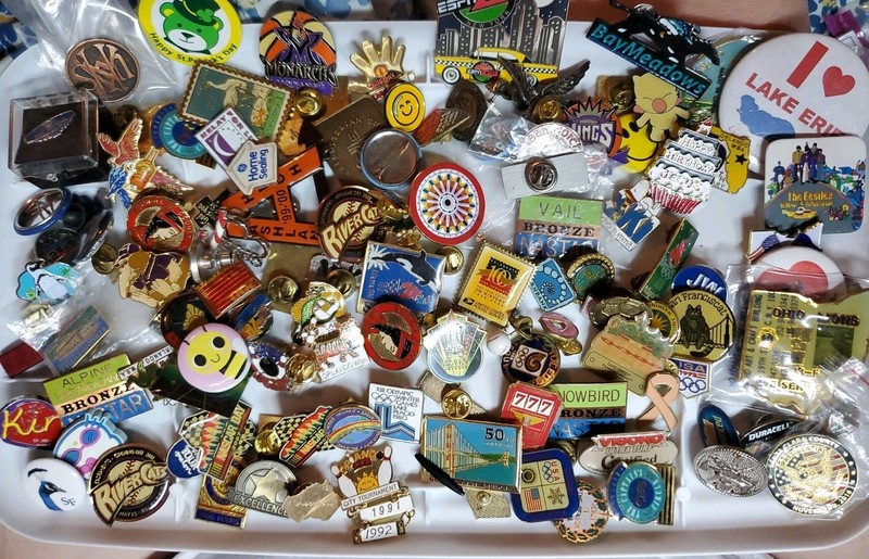 Vintage Sports,nascar,space,stamp Lapel And Jacket Pins Over 60