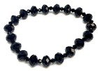 Unsigned Black Crystal & Glass Bead Fashion Jewelry 74.1g — photo 2