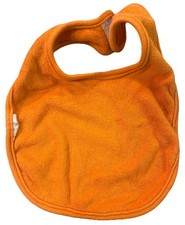 Orange Terry Cloth Baby Bib