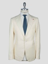 NEW ISAIA WHITE WOOL SMOKING BLAZER US 40 - EU 50 I1