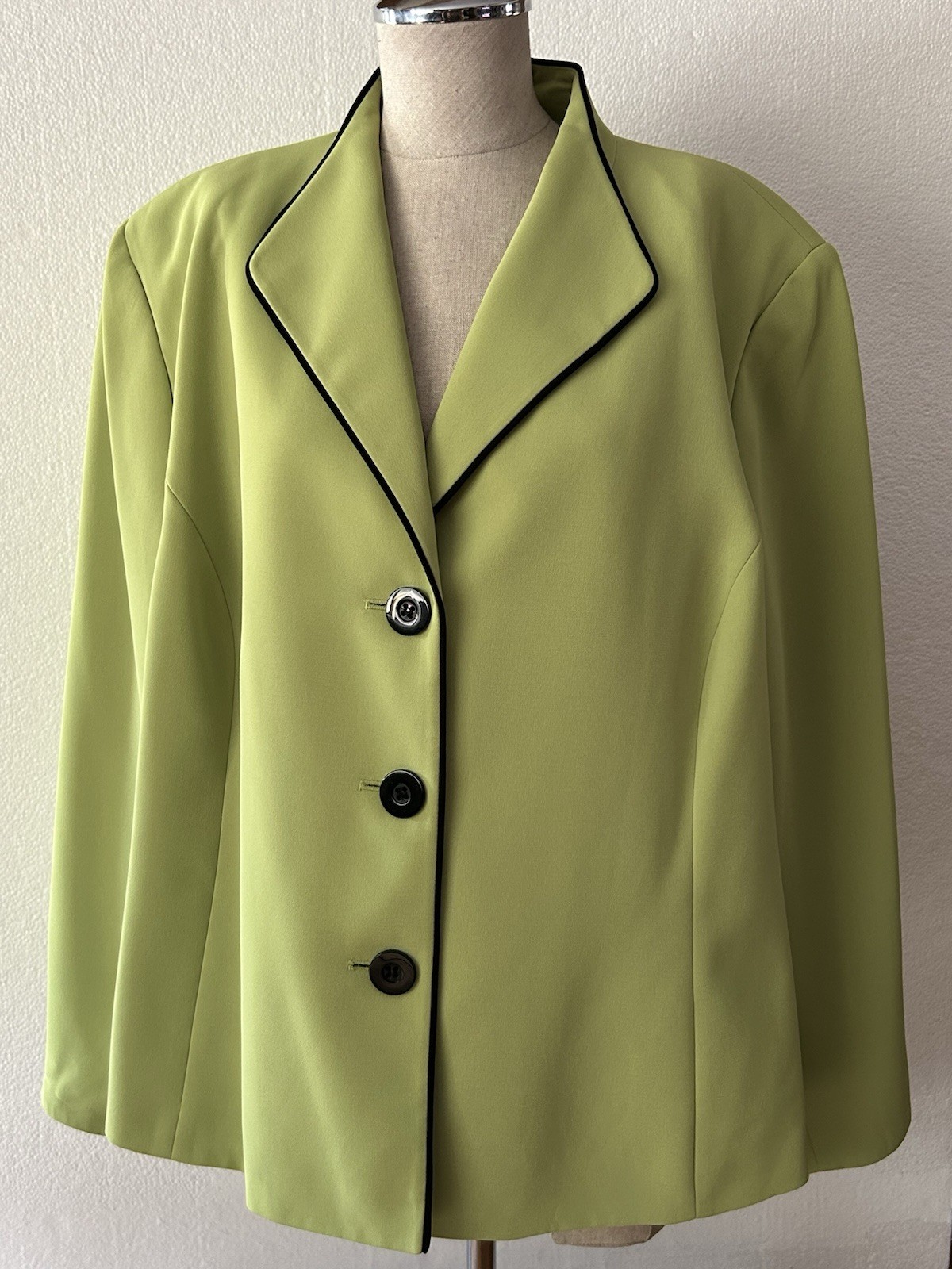 Jones Studio Separates Plus Size 24W Green Blazer Women’s Suit Jacket 3 Buttons