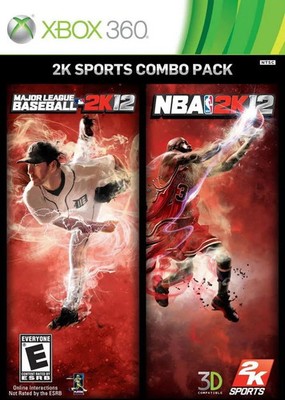 MLB 2K12 And NBA 2K12 2K Sports Combo Pack Xbox 360 - NO MANUALS - Tested