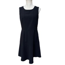 Nine West Dress Womens Fit and Flare Little Black Midi Dress Size: 6