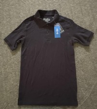 Nautica Polo Shirt Boys Medium 10/12 Performance Stretch Short Sleeve Uniform