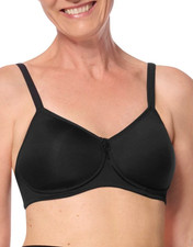 Amoena 34B Lara SBP Padded Wire Free Mastectomy Bra 0675 Black