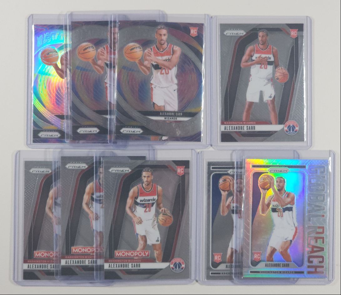 [9] ALEXANDRE SARR 2024-25 PRIZM GLOBAL REACH ROOKIE SILVER RC Q3641