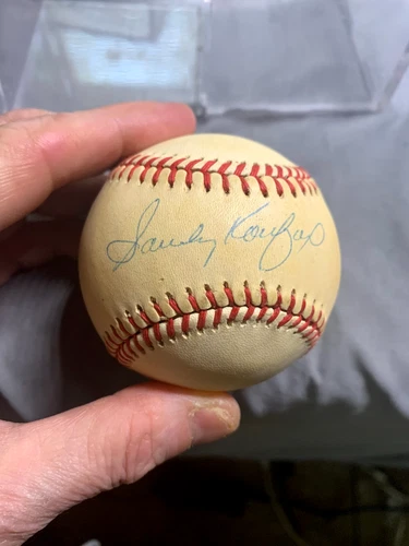 SANDY KOUFAX LOS ANGELES DODGERS SIGNED OFFICIAL NL BASEBALL EXCELLENT