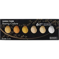 MC20SC/6V Kuretake Paints Gansai Tanbi Starry Colors 6-Color Set MC20SC/6V