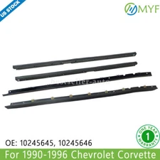 4Pcs Window Sweep Weatherstrip Felt Seal Kit For Chevy Corvette 1990-1995 1996